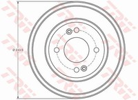 2X Trw Bremstrommel DB4401 FüR Hyundai