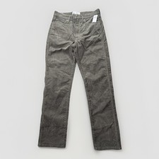 GAP High Rise Vintage Slim Corduroy Pants Olive Green Womens 4/27 NWT