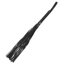Faux Leather Spanking Flogger 18" Bondage BDSM Sex Toy for Women