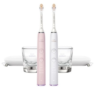 Philips Sonicare DiamondClean Rechargeable Battery Powered Toothbrush 2 Pack