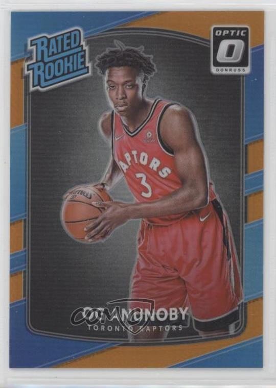 2017 Panini Donruss Optic Rated Rookie Orange Prizm 143/199 OG Anunoby #178 13s1