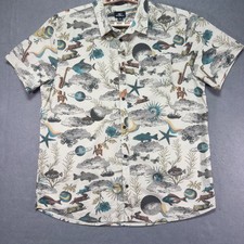 O Neill Shirt Adult Extra Extra Large Modern Fit Multicolor Hawaiian Creatures