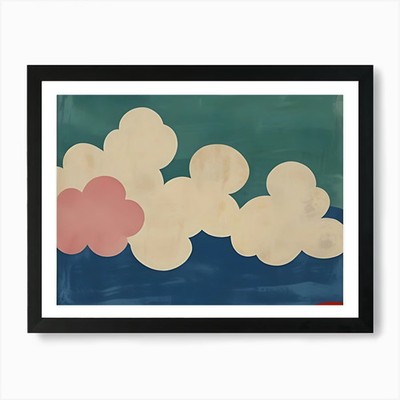 Wolken am Himmel Kunstdruck gerahmt gerahmt Wandbild Poster Leinwanddruck Bild