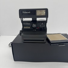 Vintage Polaroid One Step AUTO FOCUS AF 600 Instant Camera Works EUC