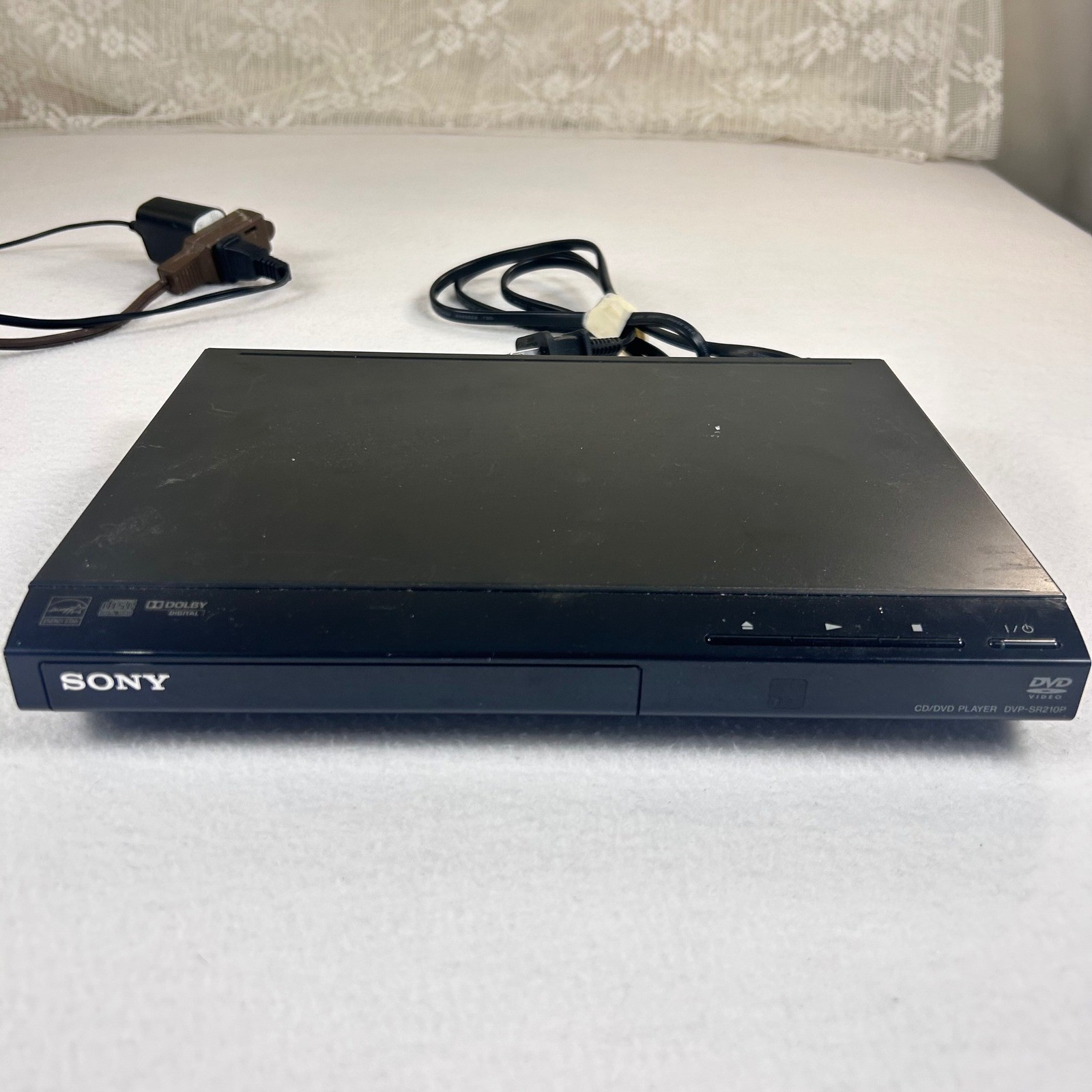 Sony DVP-SR210P CD DVD Player Black Progressive Scan Dolby Digital Component Out