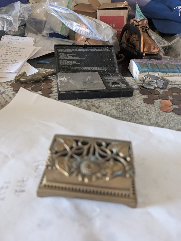 Bronze Stamp Box