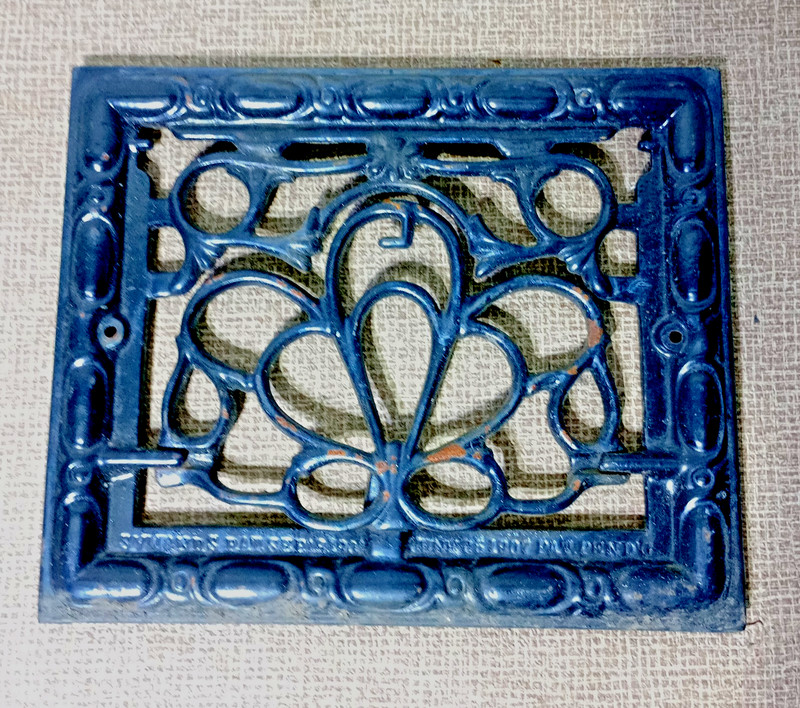 Antique 1907 Cast Iron Symonds 131 Victorian Era Floor Grate