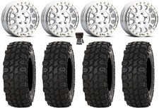 Method 401-R Beadlock Wheels Raw 35" XComp ATR Tires Polaris RZR Turbo R & Pro R