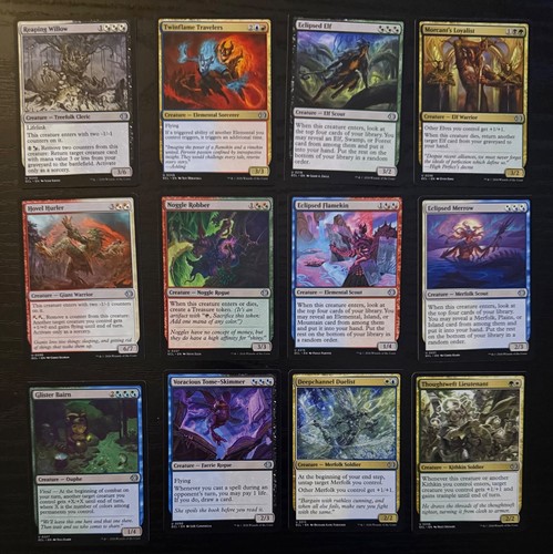 MTG Lorwyn Eclipsed 12 Uncommon Multicolor Hybrid Card Lot ECL NM
