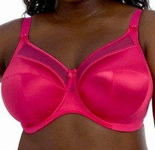 GODDESS Kiera Size 36 J Crimson Satin Banded Full Figure Underwire Bra St:6090