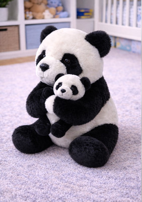 NEW Bam & Boo Panda Plush 14'' Stuffed Animal Toy Black White Sealed Bag