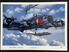 Carl Peterson Signed 12x16 World War II WW2 12x16 Print AUTO AI Verified COA