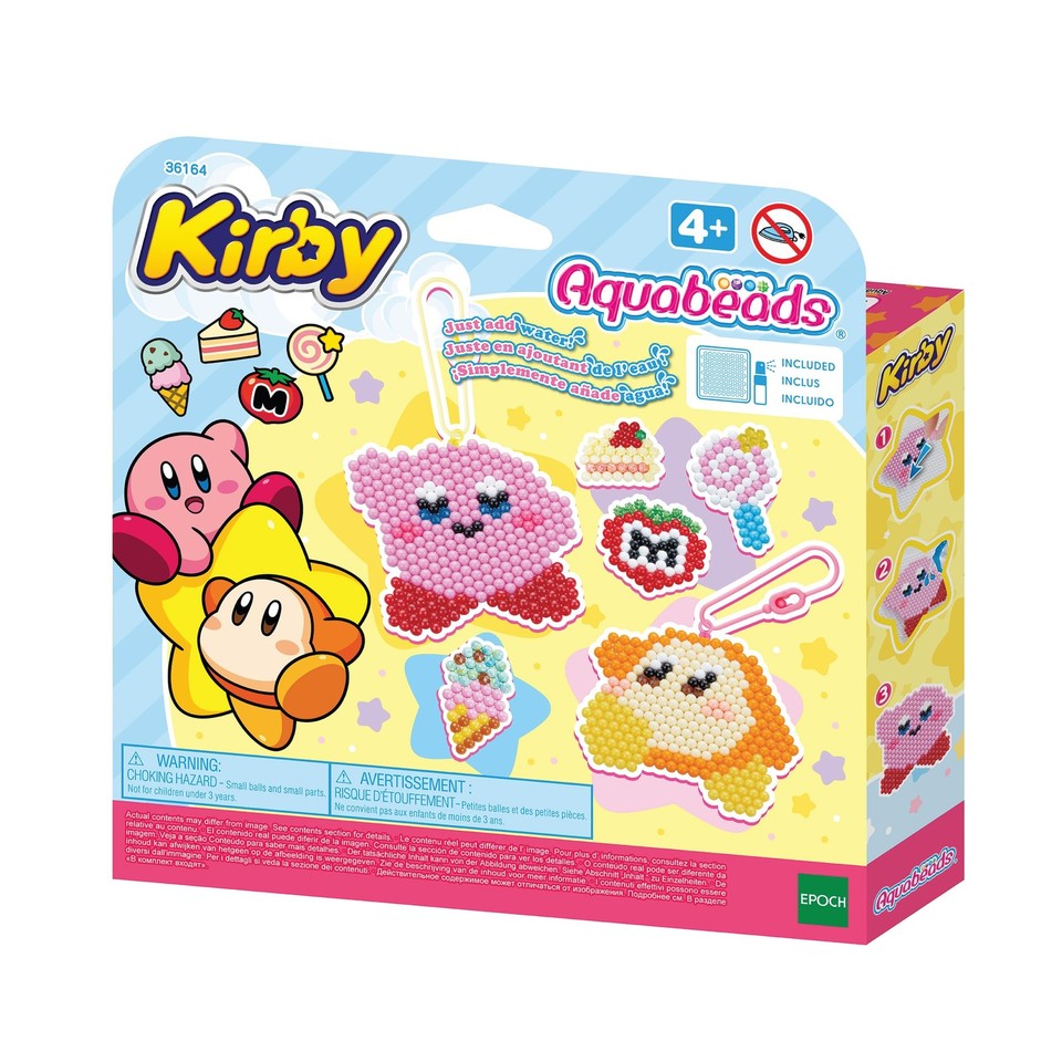 Aquabeads - Kirby Keychain Craft Kit - Arts & Crafts Bead Activity Toy 35164