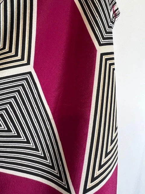 Sunny Leigh Womens Size L Multi-Color Geometric Sleeveless Cowl Neck Blouse Top - Изображение 3 из 4