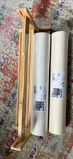 Ikea Mala Wood Paper Roll Holder Dispenser /2 Refill Paper Rolls Bundle 10149350