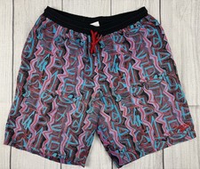 VGC VTG Reebok Abstract Geometric Short Outdoor Swim Unlined 90s Sz Large