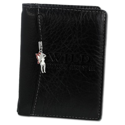 schwarz Leder mittel 9x12x2cm Wild Things Only Herren Damen OPJ113S