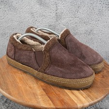 Acorn Fave Gore Slippers Mens 12 Slip On Casual Comfort Low Top Wool Brown