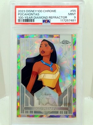 2023 Topps Chrome Disney Pocahontas Diamond Refractor 24/100 PSA