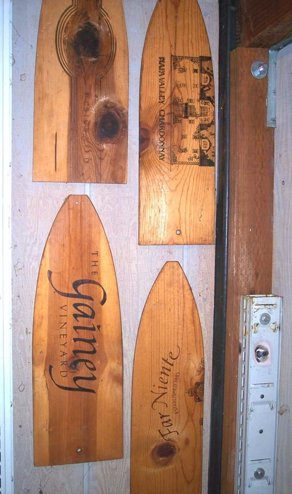 Ten Antique Wood Hide Stretchers Animal Pelt Fur Tanning old traps advertising - Image 2 of 4