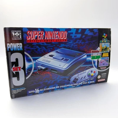 Super Nintendo SNES PAL Complete in Box (CIB) + Super Mario World– Originalverpa - Bild 1 von 4