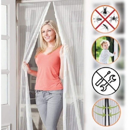 Magic Curtain Door Mesh Magnetic Fastening Mosquito Fly Bug Insect Net Screen - Picture 13 of 16