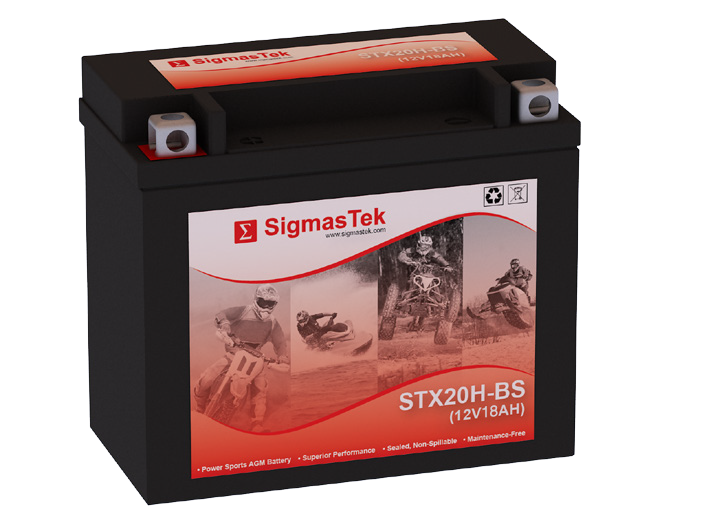 Supreme - 【HOCKEY】 battery 8.25 SigmasTek STX20H-BS SLA Battery Replacement for Arctic Cat Cheetah