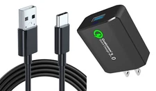 For Samsung Galaxy S24/Ultra/Plus - 18W Fast Home Charger 6ft USB Cable Type-C