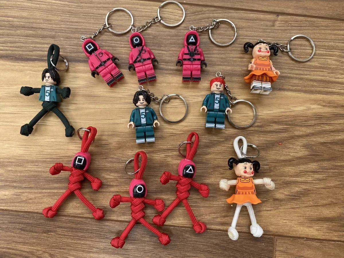 Squid Game Doll Red Light Green Light PARACORD BUDDY keyring