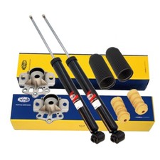2x Stoßdämpfer hinten + Staubschutzsatz + 2x Stützlager ALFA CHEVROLET FIAT OPEL
