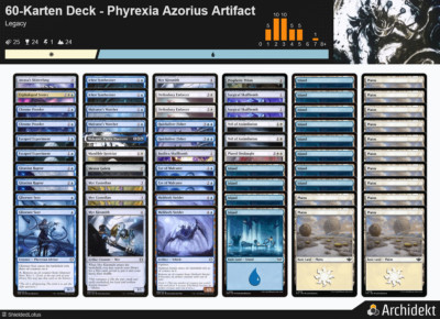 MTG Magic the Gathering 60 Karten Deck - Phyrexia Azorius Artifact Aggro