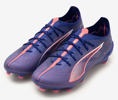 PUMA Men ULTRA 5 Ultimate FG Cleats Blue Soccer Football