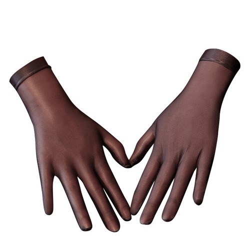Ultra-thin Shiny Sheer Glossy Short Gloves Bride Prom Wedding Party Wrist Gloves - Picture 21 of 26