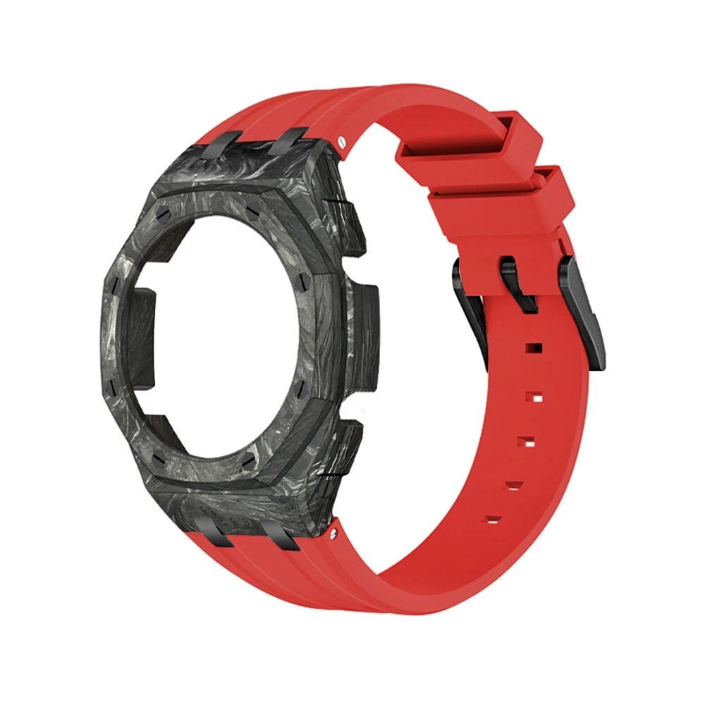 BBZ Correa de Goma Suave y Colorida para Hombre, Pulsera de Resina de liberación rápida, Accesorios compatibles con Casio G-Shock GA-2100 2110 Series