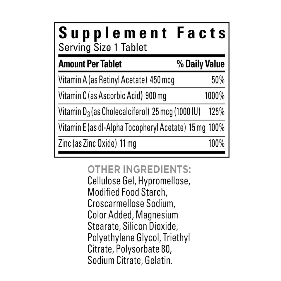 Nature Made Super C con Vitamina D3 y Zinc, 200 Comprimidos ENVÍO EL MISMO DÍA Foto 4 de 4
