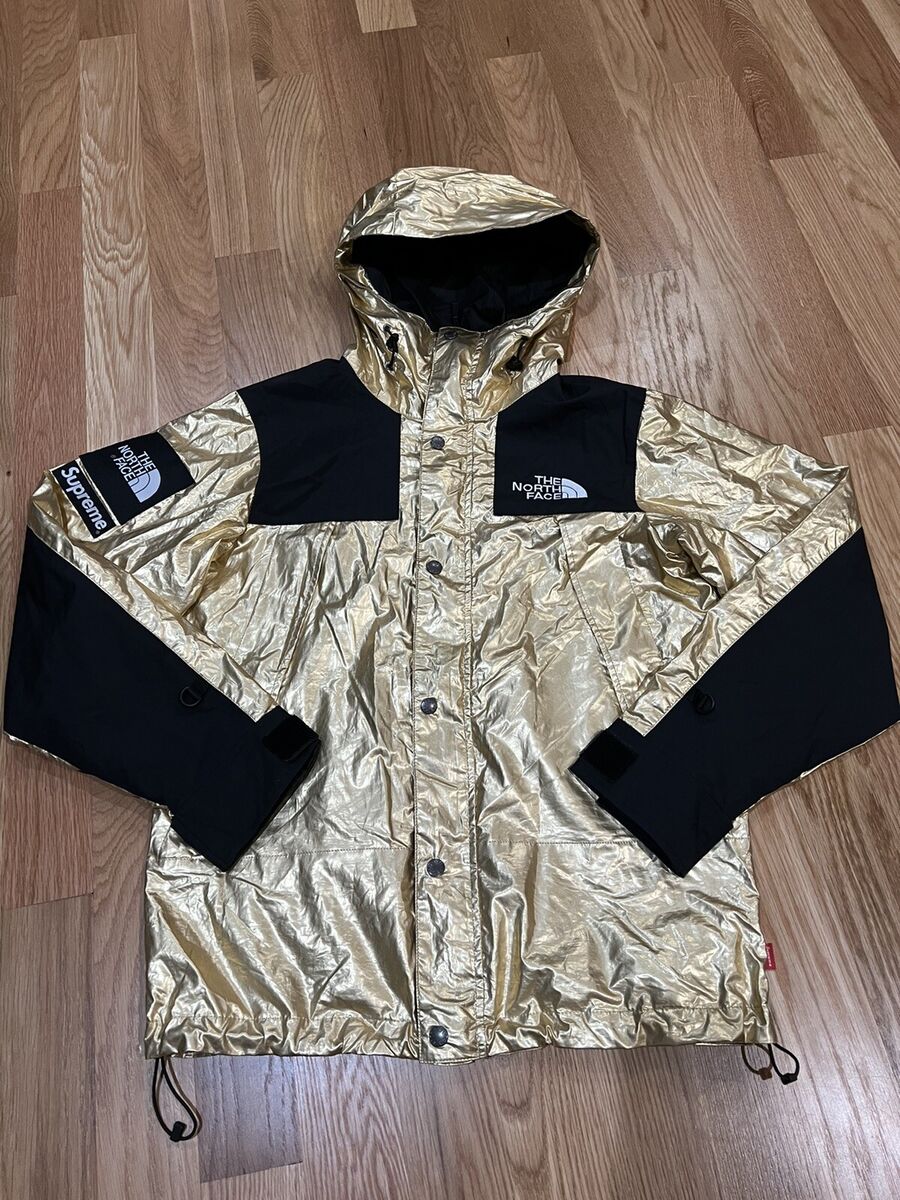 Supreme X The North Face Metallic Mountain Parka GOLD SS'18 Size S