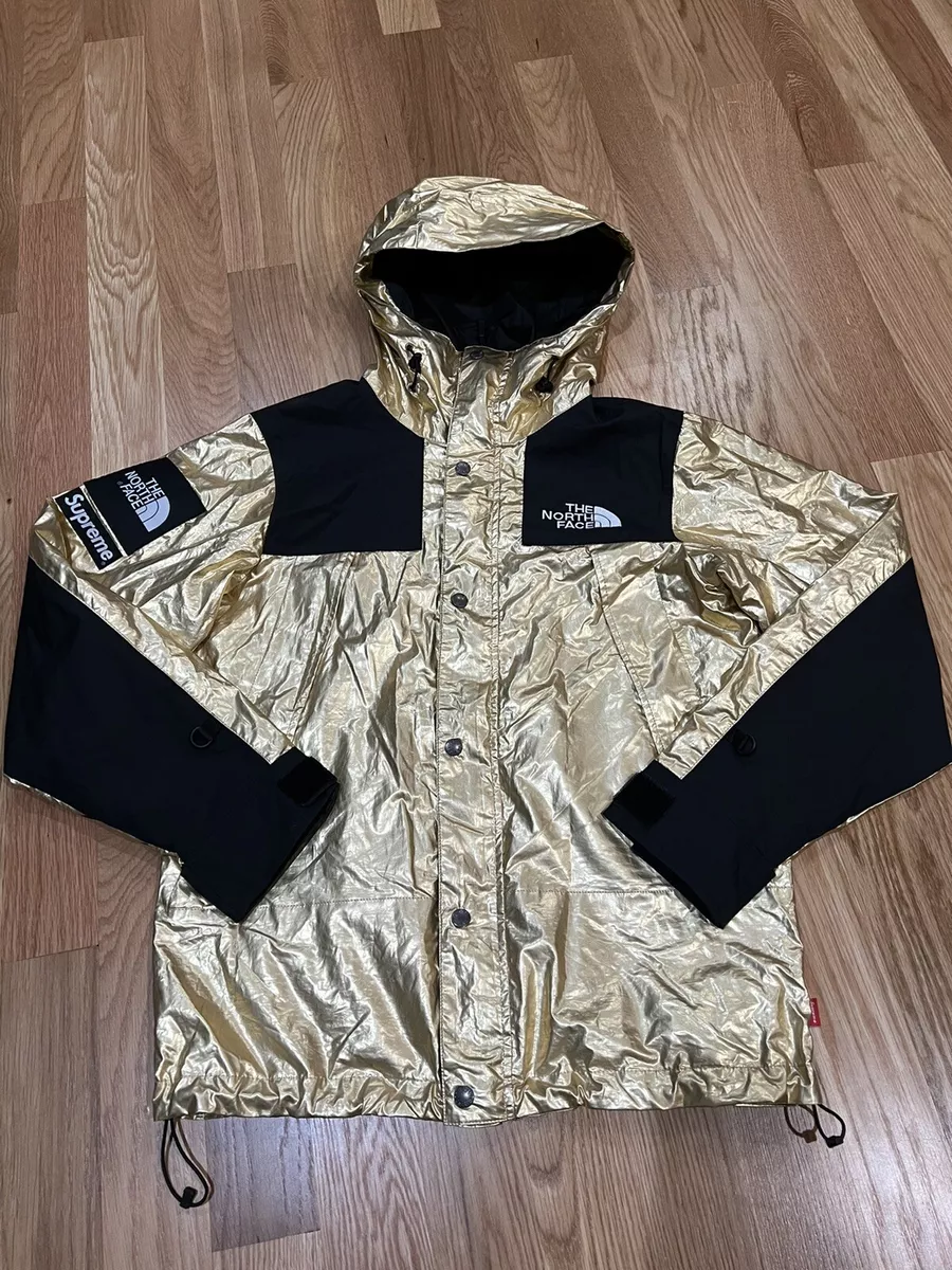 Supreme X The North Face Metallic Mountain Parka GOLD SS’18 Size S