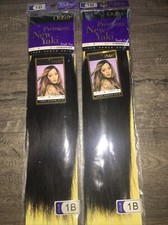 Outre Premium New Yaki Tangle Free Human Hair , 1B 12 Inches  2 Pieces 