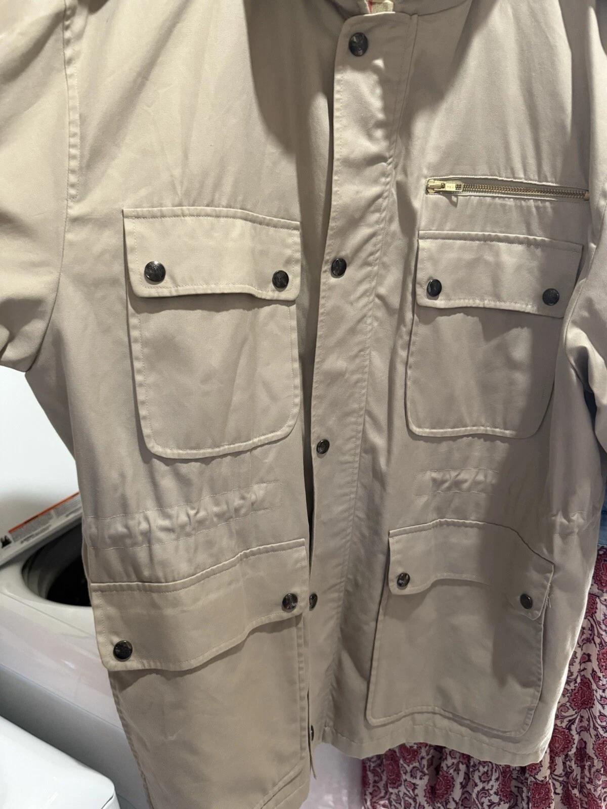 Giacca cappotto marrone Burberry vintage con cappuccio anni 90 taglia XL