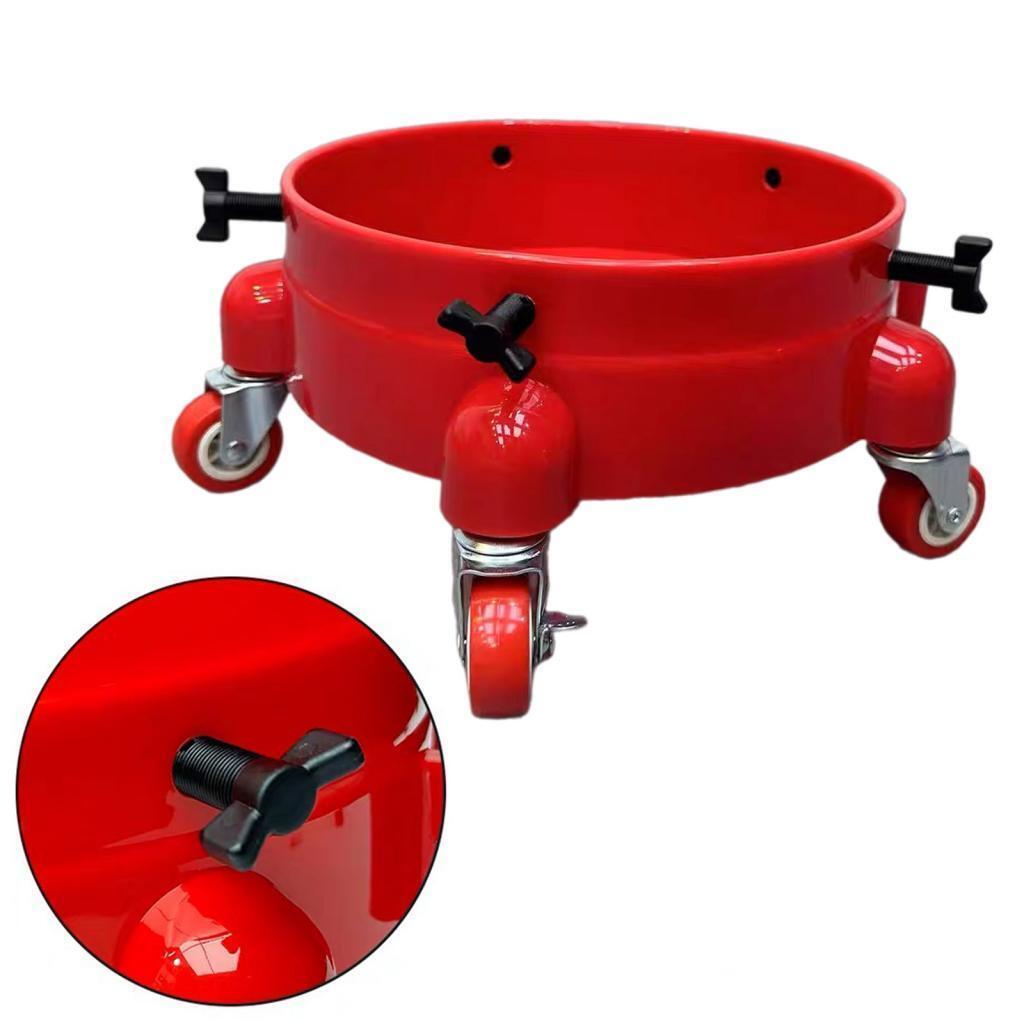 Car Wash Bucket Dolly Sturdy Rolling Bucket Dolly for Building Workers