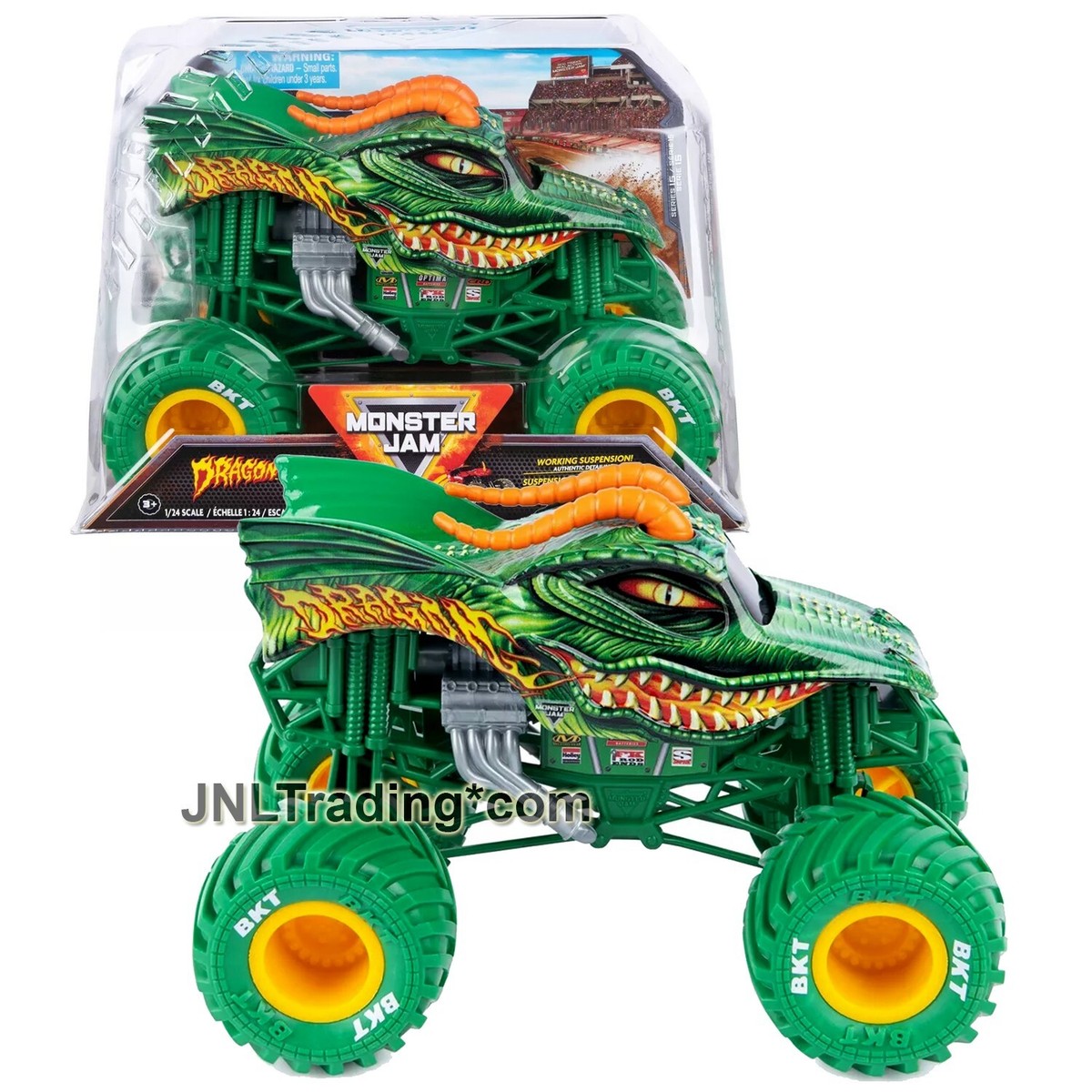 Year 2022 Monster Jam 1:24 Scale Die Cast Official Truck - Green