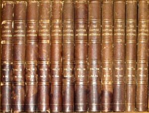 Details About Leather Dictionary First Edition Century Websters Oxford English Massive Set - 