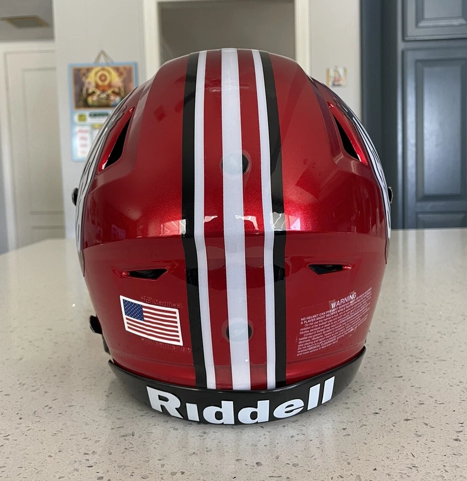 NEW NCAA UTAH UTES AUTHENTIC RIDDELL SPEEDFLEX FULL SIZE FOOTBALL HELMET!!! - Image 4 of 4