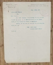 June 13 1903 Letterhead Kansas City Diamond Paint Company Devoe Railroad Train