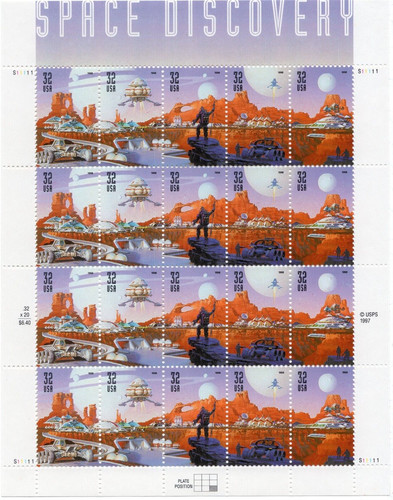 Scott 3242a Space Discovery sheet