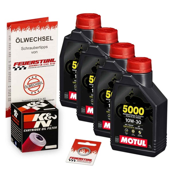 Honda VFR 800 X Crossrunner (RC60) 11-14, Motul 10W30 ÖL + K&N Racing ÖLfilter-image
