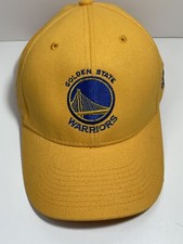 Golden State Warriors Hat Strapback Adult Yellow Adidas NBA Basketball