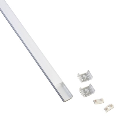 LEDupdates 6 PK U shape Aluminum channel for LED Strip Light fit up to 13mm