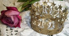 Exquisite Vintage Style 10 stars  10 Flowers Crown Statuary Size