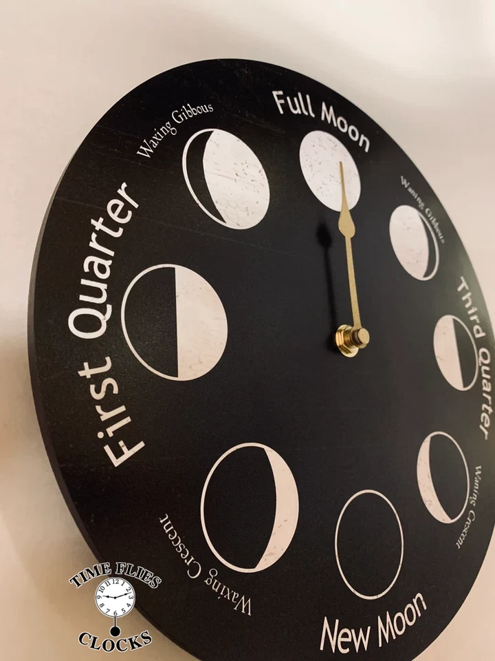 Black Moon Phase Clock - Image 4 of 4